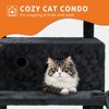 Large Cat Tree for Big Cats, Multi-Level Cat Tower for Indoor Cats, Scratching Post,Condo,Platforms,Cat Tunnel,Hammock,Feeding Station,Pet Play House - 4 of 4