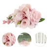 Unique Bargains Women's Reusable Simulated Flowers Hair Clip Comb 1 Pc - 3 of 4