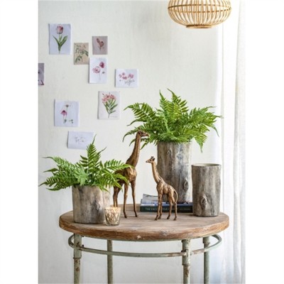 SKRAN Set of 2 Cement Planter, Round Creative Basket Planters, for Home Garden/Tabletop/Indoor Outdoor Home Decor, Farmhouse Kitchen, Antique Gray
