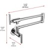 Elegant Lighting Gabriel Wall Mounted Pot Filler in Chrome - 4 of 4