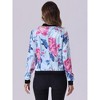 INSPIRE CHIC Women's Stand Collar Floral Prints Zip Up Lightweight Short Jacket - 4 of 4
