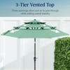 Best Choice Products 10ft 3-Tier Patio Umbrella, Market Sun Shade w/ Tilt Adjustment, Easy Crank - 3 of 4