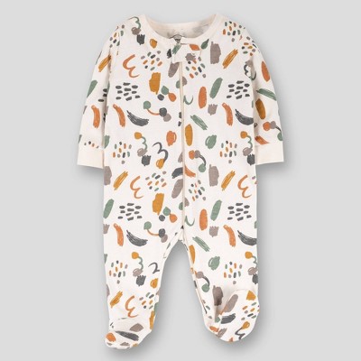 Lamaze Baby Organic Cotton Artistic Earthtones Sleep N' Play - Off-White