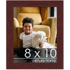 PosterPalooza | Photo Size Minimalist Brown Picture Frame - UV Acrylic, Foam Board Backing, Hanging Hardware - 2 of 4