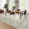 Flower Print Carpet Washable Area Rug Low Pile Soft Carpet Foldable Indoor Carpet - 3 of 4