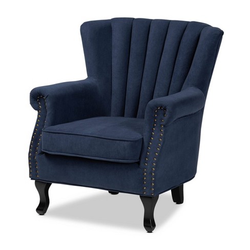 Blue velvet best sale chair target