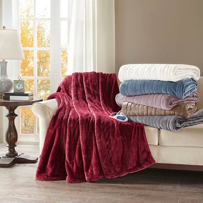 Beautyrest oversized plush heated throw sale