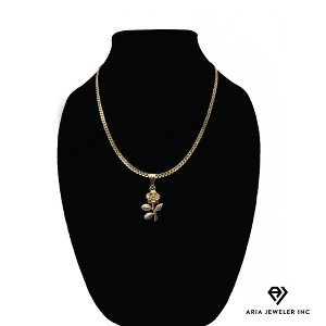 Aria Jeweler Inc Chain with Sunflower Pendant - 1 of 3