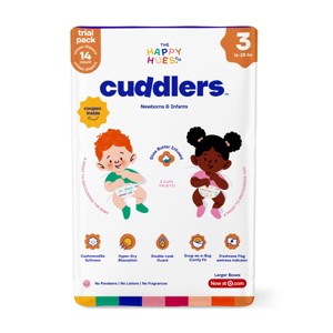 Happy Hues Cuddlers Disposable Diapers Trial Pack - 14ct - 1 of 4