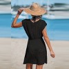 Women's White Dolman Sleeve Cutout Knit Cover-Up - Cupshe - 3 of 4