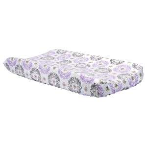 Trend Lab Changing Pad Cover - Florence, Gray Purple