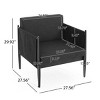 Modern Outdoor Club Chair with Sturdy Aluminum Frame, Water-Resistant Cushions & Anti-Rust Technology-Coolbibila - 4 of 4