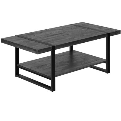 NicBex 47.25 Inch Rectangle Coffee Table with Storage Shelf and Metal Legs for Living Room,Dining Room,Bedroom