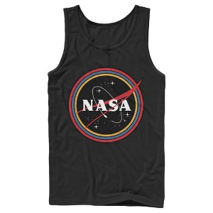 Men's NASA Galaxy In Rainbow Circles Tank Top - 1 of 4