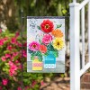Poppies and Painted Cans Applique Garden Flag - 2 of 3
