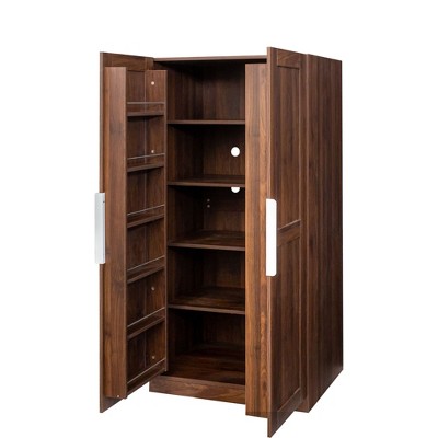 NicBex 62.99 Inch Tall Kitchen Pantry Storage Cabinet with 2 Doors and Shelves for Dining Room,Bathroom,Kitchen