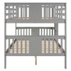 PAGED Full over Full Bunk Bed with Drawers, Wooden Bed Frame with Ladder and Guardrail, Modern Loft Bed for Kids, Teens, Adults - 4 of 4