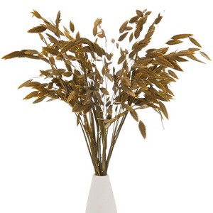Unique Bargains Dried Grass Chasmanthium Oat Home Decor Flower Bouquet 1 Pc - 1 of 4