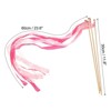 Unique Bargains Party Favor Wooden Handle Lace Ribbon Sticks Fairy Wands 50 Pcs - 2 of 4