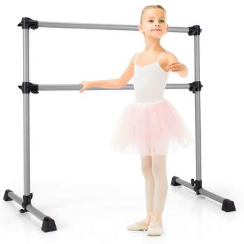 Costway 4ft Portable Double Freestanding Ballet Barre Dancing ...