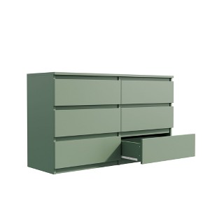 NicBex 6 Drawer Dresser for Bedroom,Modern Style Drawers with Free Handle,Dressers for Kids Room,Living Room,Entry and Hallway - 1 of 4