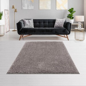 LunaLulink Super Soft Polyester Shag Area Rug - 1 of 4