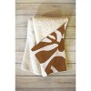 Alisa Galitsyna Linocut Plant 2 80" x 60" Fleece Throw Blanket - Deny Designs - 2 of 2