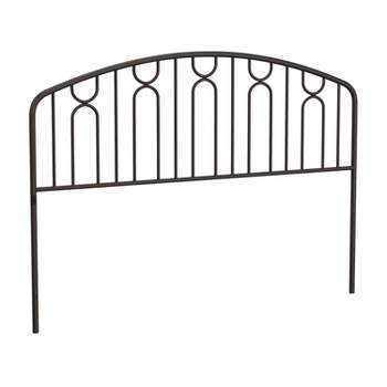 Full/Queen Riverbrooke Metal Arch Scallop Headboard Bronze - Hillsdale Furniture