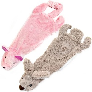 Best Pet Supplies 2-in-1 Stuffless Squeaky Dog Toy with Soft, Durable Fabric for Small, Medium and Large Pets, No Stuffing for Indoor Play - Combo Set - 1 of 4