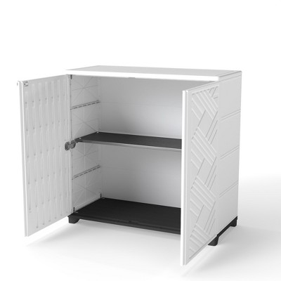 Yardgrace Weather Resistant 75Gal Storage Cabinet with Adjustable Shelves