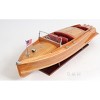 Chris Craft Runabout Wooden Model with Protective Display Case – 15"H Old Modern Handicrafts - 3 of 4
