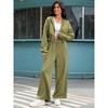 ATHLECHIC Women's Outfits Tracksuits Casual Cropped Hoodie Wide Leg Pants Travel Workout Lounge 2 Piece Sets - 2 of 4
