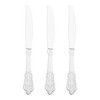 Smarty Had A Party Shiny Baroque Silver Plastic Knives - 600 pcs - 2 of 4
