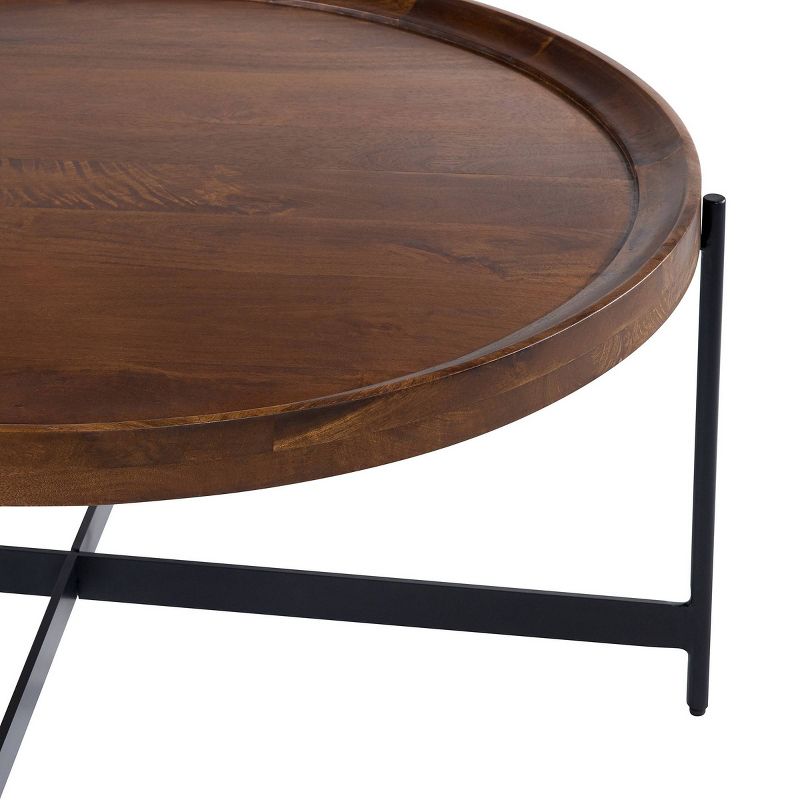 42&#34; Brookline Round Coffee Table Medium Chestnut - Alaterre Furniture, 5 of 7