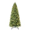 APRILSOUL 8FT Christmas Tree with 1847 Tips and 600 Warm White LED Lights, PVC+PE Mixed Branches, Hinged Structure for Easy Setup, Metal Stand - 4 of 4