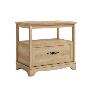 Adaline Café Lateral File Cabinet with Drawer Orchard Oak - Sauder: Open Shelf, Full Extension Slides - 1 of 4