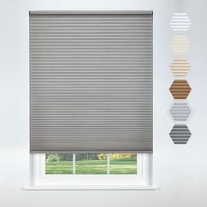 Linen Avenue Cordless Cellular Light Filtering Shade, Platinum (Arrives 1/4" Narrower) - 1 of 4