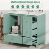Whisen 36" Bathroom Storage Cabinet Bathroom Vanity with Resin Sink, USB Charging, Two Doors and Three Drawers - 4 of 4