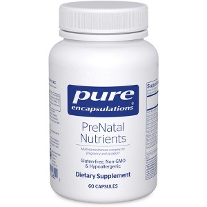 Pure Encapsulations PreNatal Nutrients - For Pregnancy & Lactation - With Folate, Choline & Iron - Gluten Free & Non-GMO - 1 of 4