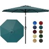 10Ft Patio Umbrella - 8 Sturdy Ribs Outdoor Table Umbrella with Crank Lift & Push Button Tilt - 2 of 4