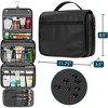 PAVILIA Hanging Toiletry Bag Women Men, Foldable Large Travel Cosmetic Organizer, Water Resistant Makeup Toiletries Essentials Kit - 2 of 4