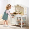 Best Choice Products Pretend Play Wooden Farmhouse Kitchen Set w/ Storage, Clicking Knobs, 5 Accessories - 4 of 4