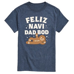 Men's - Instant Message - Feliz Navi Dad Bod Short Sleeve Graphic T-Shirt - 1 of 4
