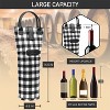 OPUX Wine Bag Single Bottle Carrier Tote, Insulated Thermal Padded Portable Carry Case Travel Cooler Picnic Beach Gift - 3 of 4
