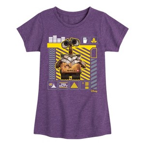 Girls' - Disney - Icon Grid Fitted Short Sleeve Graphic T-Shirt - 1 of 4