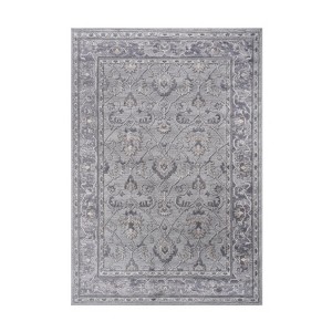 6X9 rugs/Ivory/Bordered Non-Shedding Living Room Bedroom Dining Home Office Stylish and Stain Resistant Area Rug - 1 of 3