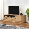vidaXL VIGO TV Stand Entertainment Center with Storage Drawers Solid Wood Pine - 2 of 4