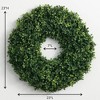 Sullivans Artificial Boxwood Wreath 23"W Green - 2 of 3