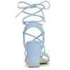Allegra K Women's Back to College Lace Up Block High Heels Sandals - 4 of 4
