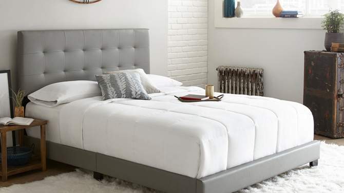 Macie Faux Leather Platform Bed - Eco Dream, 6 of 8, play video